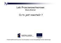 leki-przeciwnowotworowe-wyklad-nowotwor