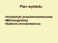 Antybiotyki przeciwnowotworowe - wykład