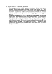 Doktryny- zagadnienie szkoła prawa natury w XVII w