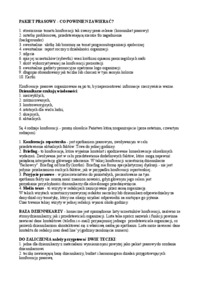 Instrukcja pakietu prasowego na zaliczenie