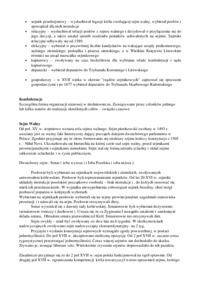 Powstanie i rozwój sejmów-opracowanie