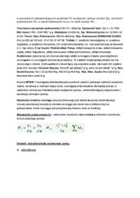 Charakterystyki pomp-opracowanie