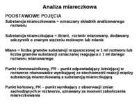 Analiza miareczkowa - wykład