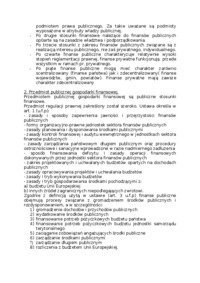 Finanse publiczne - Zjawiska finansowe