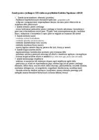 Zasady prawa cywilnego w XIX w. - omówienie