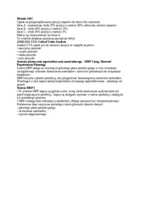 Metoda ABC - omówienie
