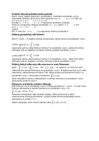 śrdenica podziału, całkowanie - omówienie