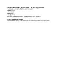 Certyfikat Przewoźnika Lotniczego
