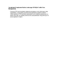 Zarządzania Przepływem Ruchu Lotniczego ATFM