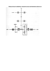 Schemat skrzyni rozdzielczej z niesymetrycznym mechanizmem ró_nicowym