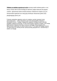 Nieliniowym modelem organizowani ruchu