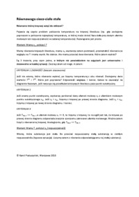 Równowaga ciecz-ciało stałe-opracowanie