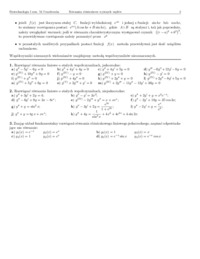 Równania różniczkowe wyższych rzędów-opracowanie