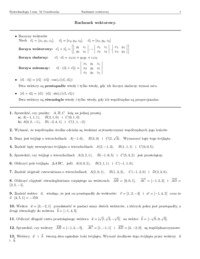 Rachunek wektorowy-opracowanie