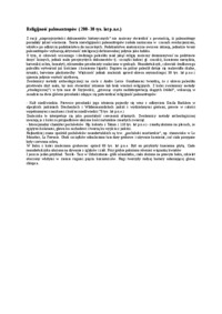 Wykład - Religijność paleoantropów