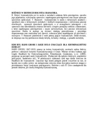 Wykład - różnice w definicji Hołysta i Hanauska