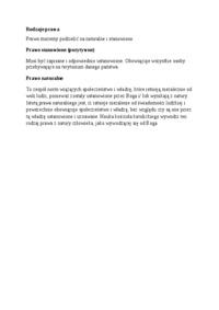 Wykład - Rodzaje prawa