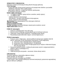 Wykład - stereotypy i uprzedzenia