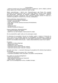 Wykład - Trybunał Stanu