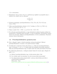 Statystyka i rachunek prawdopodobieństwa-zadania