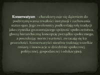 Konserwatyzm - Pedagogika
