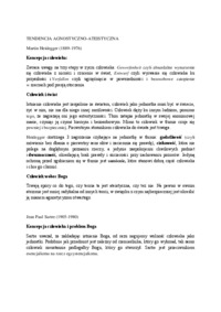 Egzystencjalizm - Koncepcja człowieka