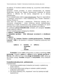 Teoria komunikowania - wykład 2