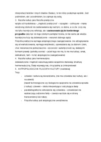 Antropologiczna filozofia kultury - omówienie