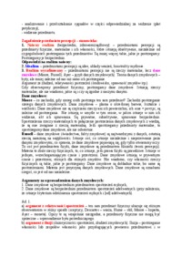 Epistemologia - precepcja - omówienie