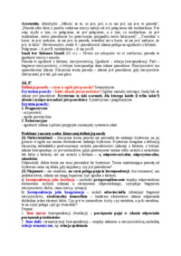 Epistemologia, zagadnienie prawdy - omówienie