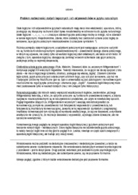 Problem rozbieżności stałych logicznych - omówienie