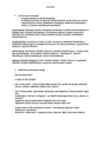 Podstawowe pojęcia i zagadnienia ontologii - omówienie