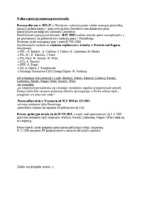 Walka z opozycją sejmową- opracowanie