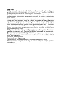 Antoine Condorcet, Kant, Hume- opracowanie