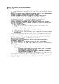 Rozpad cesarskiego imperium rosyjskiego- opracowanie