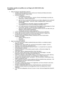 Przemiany społeczno-polityczne na Węgrzech 1918-1919 roku- opracowanie