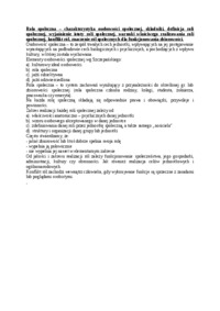 Rola społeczna- opracowanie