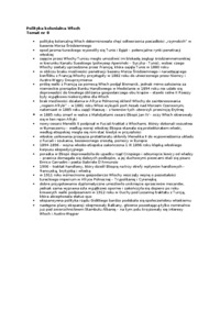 Polityka kolonialna Włoch- opracowanie