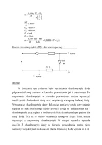 Charakterystyka prędowo-napięciowa złącza p-n - wykład