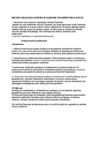 Wprowadzenie do finansów publicznych-opracowanie