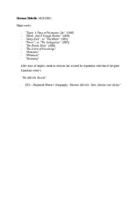 Herman Melville-opracowanie