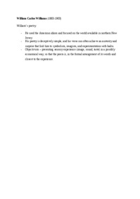 William Carlos Williams-opracowanie