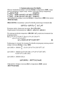 Zastosowanie prawa Kirchhoffa - omówienie