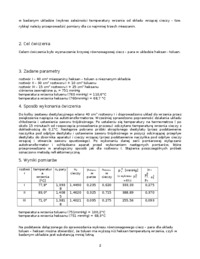 Destylacja - Prężność pary - omówienie