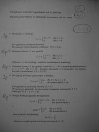 Satystyka przykładowy egzamin