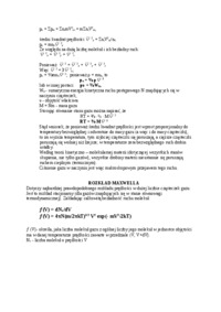 Kinetyczna teoria gazów - omówienie