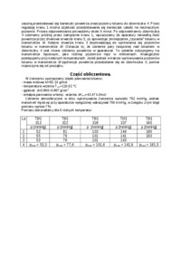 Wyznaczanie ciepła parowania cieczy z pomiarów prężności pary metodą izoteniskopową - omówienie