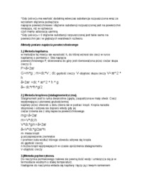 Napięcie powierzchniowe - wykład