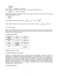 Współczynnik podziału Nernsta - ćwiczenia cd.
