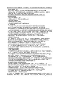 Elementy koncepcji uczenia się - ćwiczenia